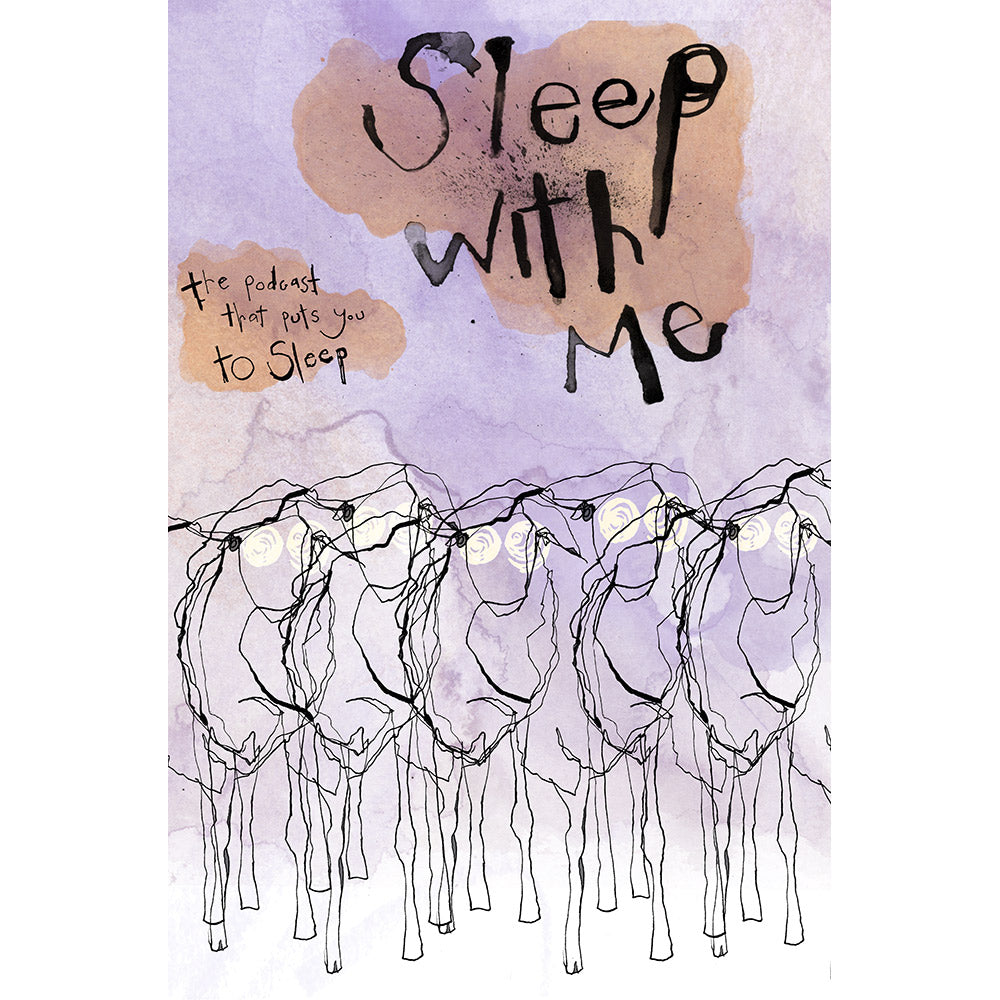 Sleepy Sheep Print Art Sleep With Me