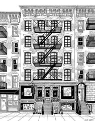 Cityscape Prints Art Julia Wertz Tenement Museum - 10x12
