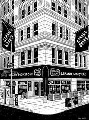 Cityscape Prints Art Julia Wertz The Strand - 10x13