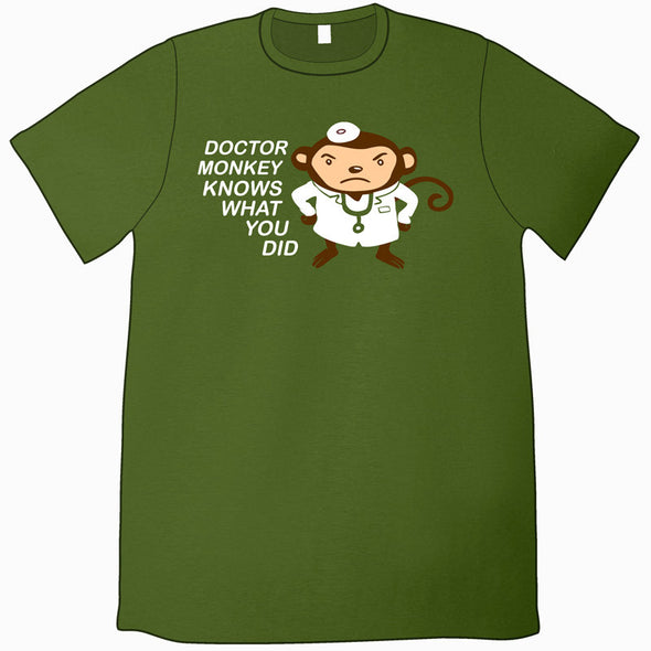 Doctor Monkey Knows T-Shirt Shirts Jeffrey Rowland