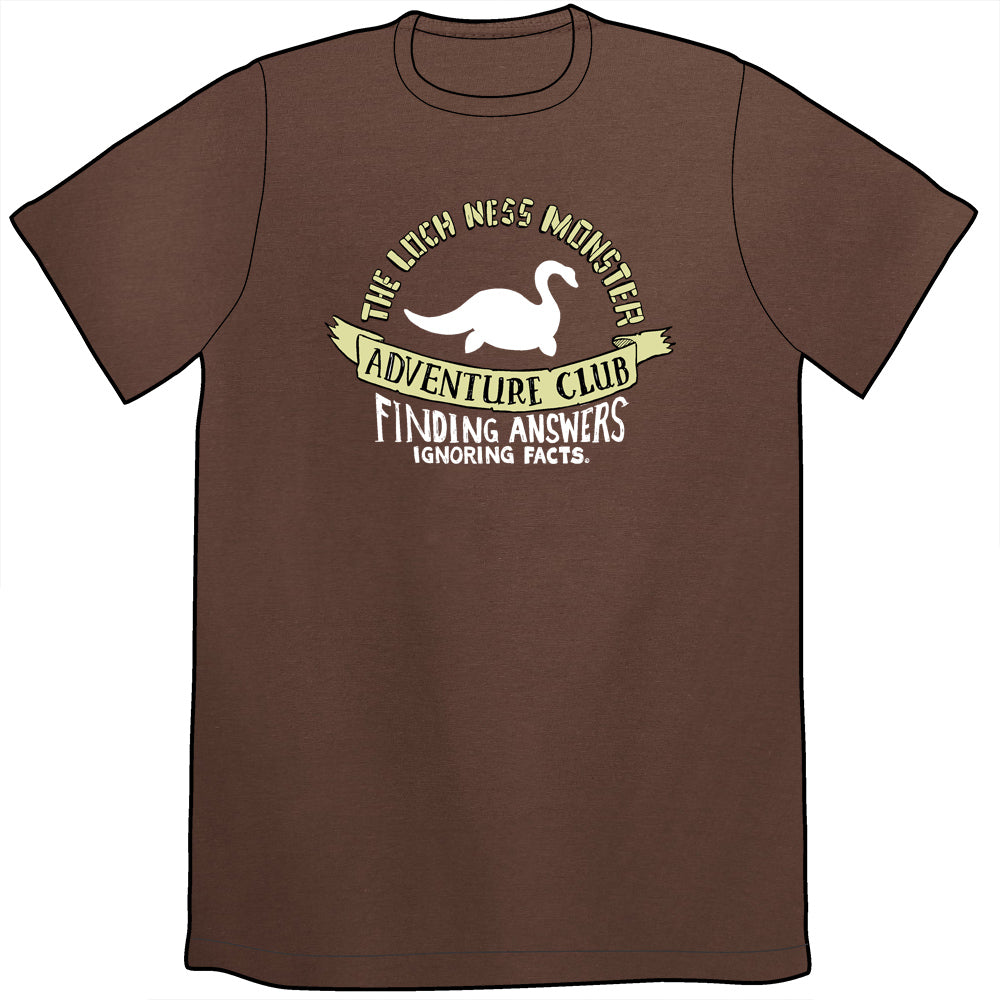Loch Ness Monster Adventure Club Shirt Shirts Jeffrey Rowland Unisex Small Brown