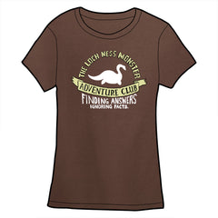 Loch Ness Monster Adventure Club Shirt Shirts Jeffrey Rowland Fitted Small Brown