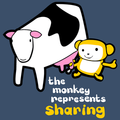 The Monkey Represents Sharing Shirt Shirts Jeffrey Rowland