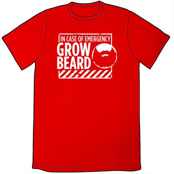 In Case of Emergency, Grow Beard Shirt Shirts Wondermark