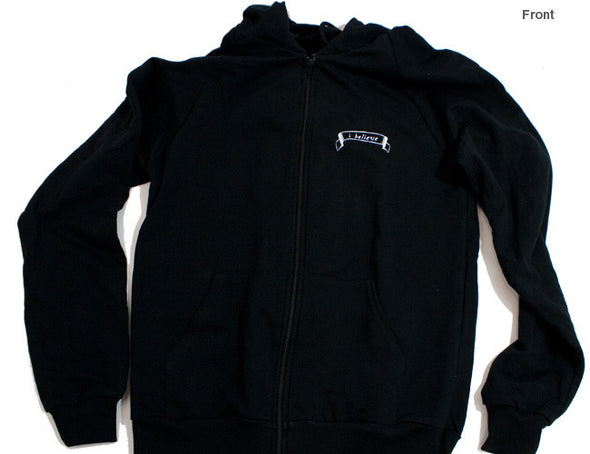 I Believe: Piranhamoose Skeleton Glow Hoodie Hoodies Wondermark