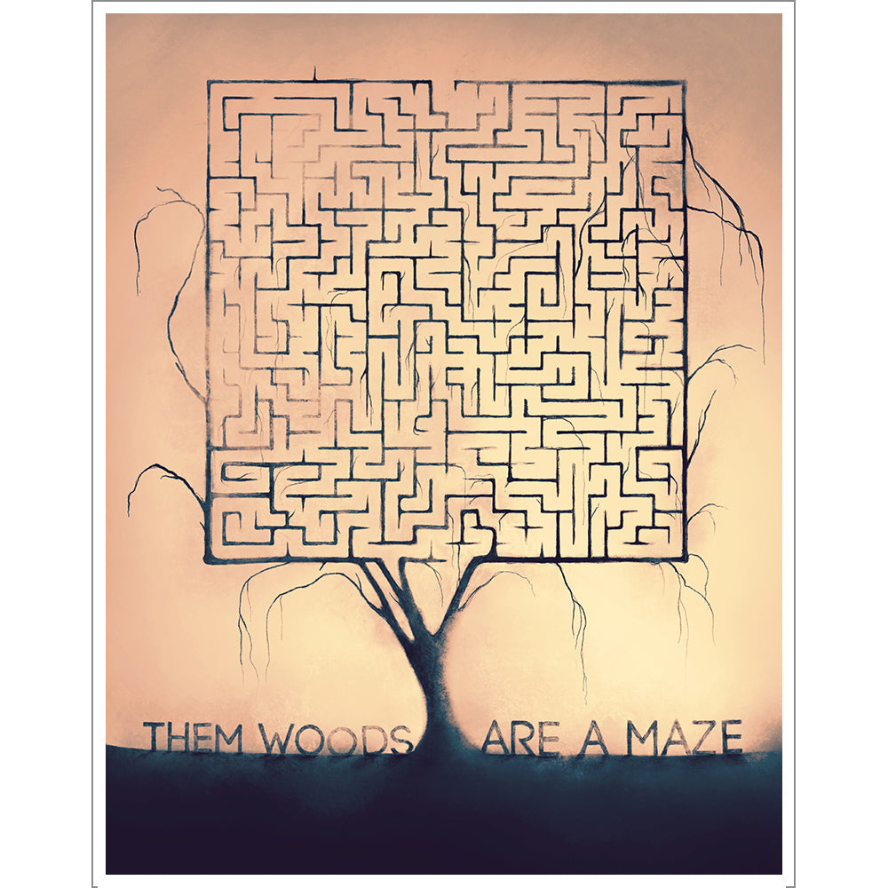 WTNV Episode Prints Art Cyberduds Them Woods Are a Maze - 198  