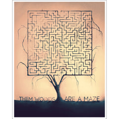 WTNV Episode Prints Art Cyberduds Them Woods Are a Maze - 198  