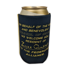 Official Federated Alliance Koozie! Accessories Mission to Zyxx